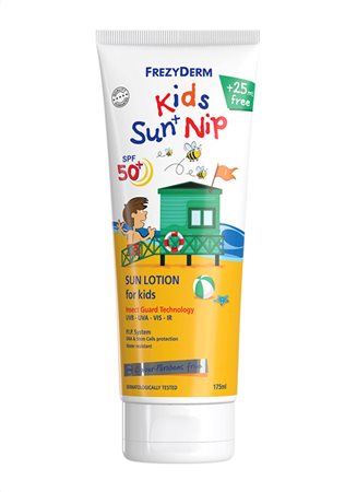 frezyderm - sunscreen & insect repellent kids 2 in 1 sun & nip SPF50+ 175ml - swanky boutique malta