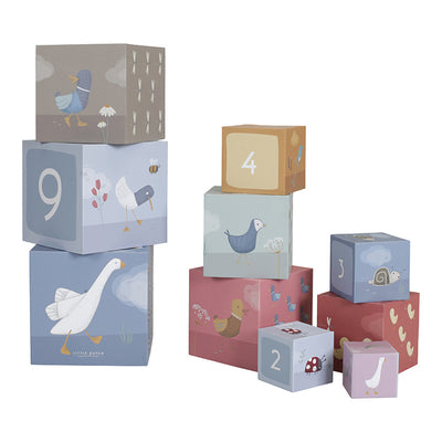 Little Dutch - Stacking Blocks Cardboard Little Goose - Swanky Boutique