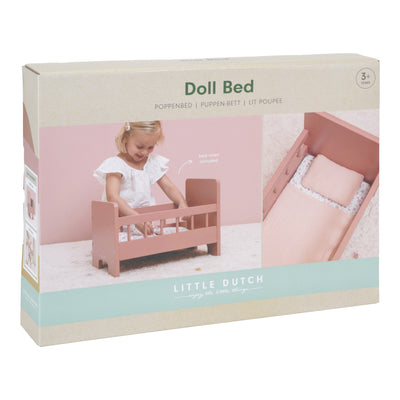 Little Dutch - Doll's Bed incl Textiles Flowers & Butterflies - Swanky Boutique