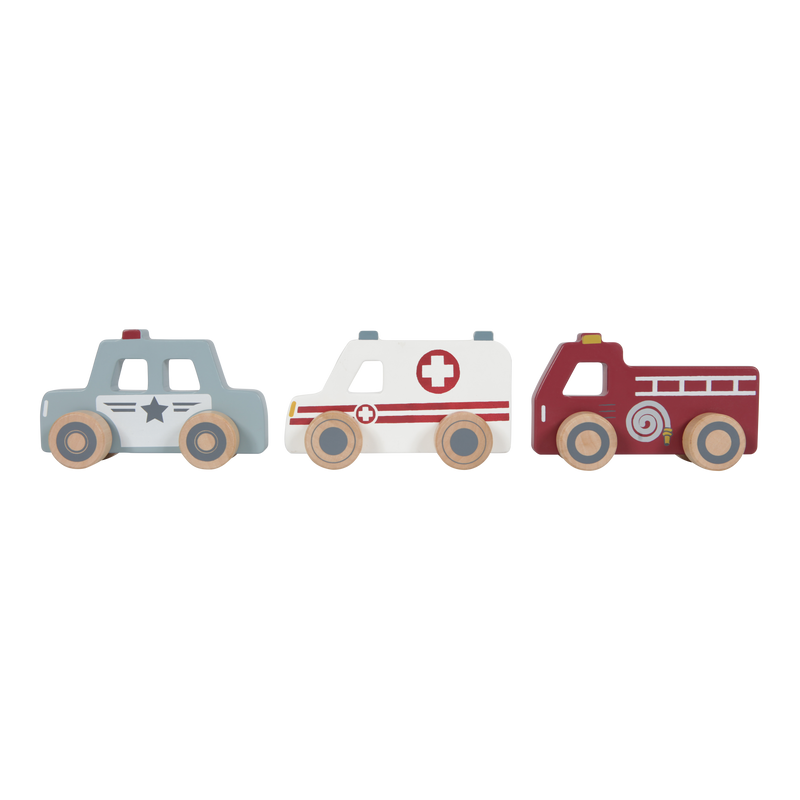 Little Dutch - Vehicles Set of 3 Emergency Vehicles - Swanky Boutique
