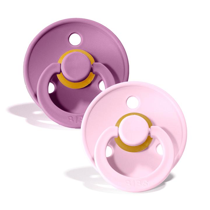 BIBS Pacifiers 2-pack, Size 2 (6+ months) - Lavender & Baby Pink Swanky Boutique