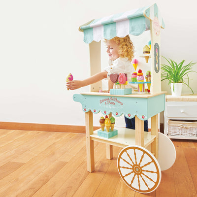 Le Toy Van - Ice Cream Trolley with movable wheels - Swanky Boutique