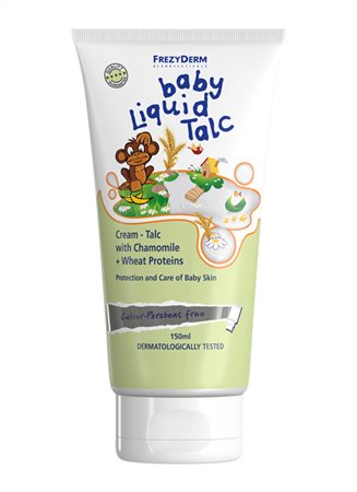 frezyderm - baby liquid talcum incl chamomile extract 150ml - swanky boutique malta