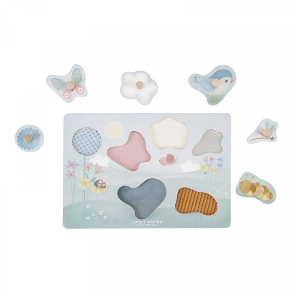 Little Dutch - Tactile Puzzle Touch & Feel Flowers & Butterflies - Swanky Boutique