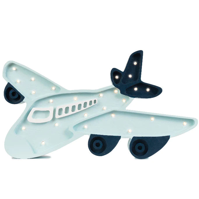 little lights - Lamp Night Light, Plane - Light Blue - swanky boutique malta