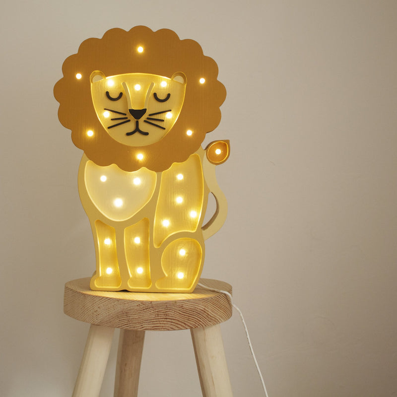 little lights - Lamp Night Light, Lion - African Yellow - swanky boutique malta