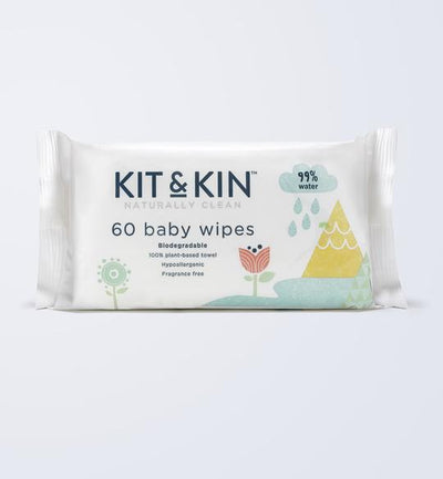kit & kin - Wipes, Biodegradable (60 pack) - swanky boutique malta