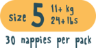 Kit & Kin eco nappies, Size 5 Koala & Monkey – 11kg+ (28 pack)