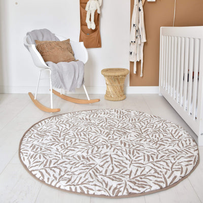 toddlekind - Quilted Cotton Reversible Playmats | Tan (123cm) - swanky boutique malta