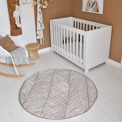 toddlekind - Quilted Cotton Reversible Playmats | Tan (123cm) - swanky boutique malta