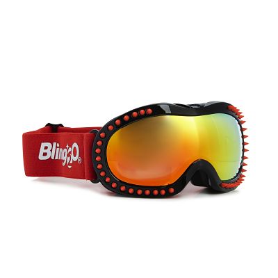 Ski Goggles - Black Spike Red (3-16 Years)
