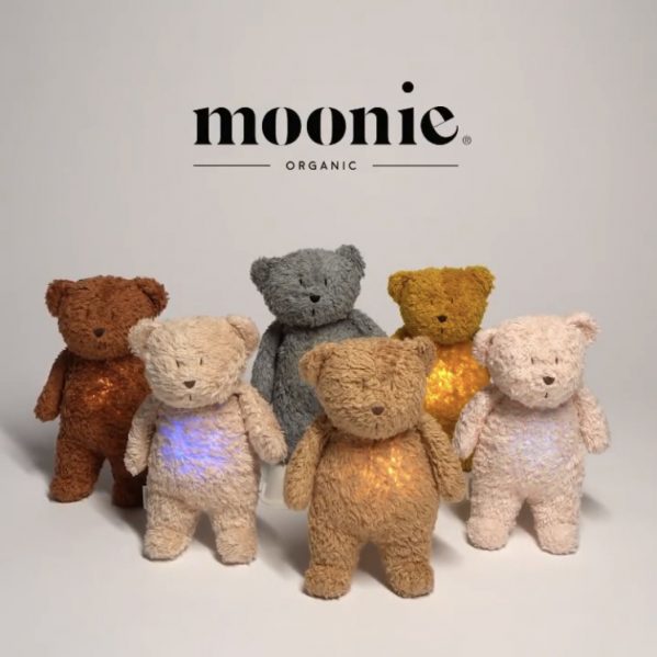 Moonie - Humming Bear with Light & Cry Sensor Mustard - Swanky Boutique
