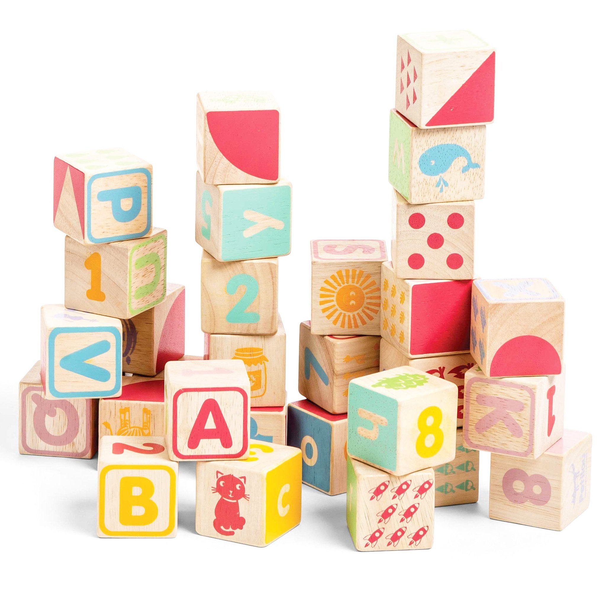 ABC Learning Blocks, 30 Pieces (12+ Months) – Swanky Boutique