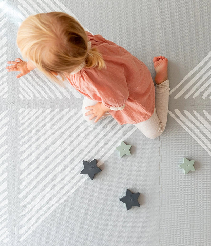 Floor Playmat, Sandy Lines - Stone