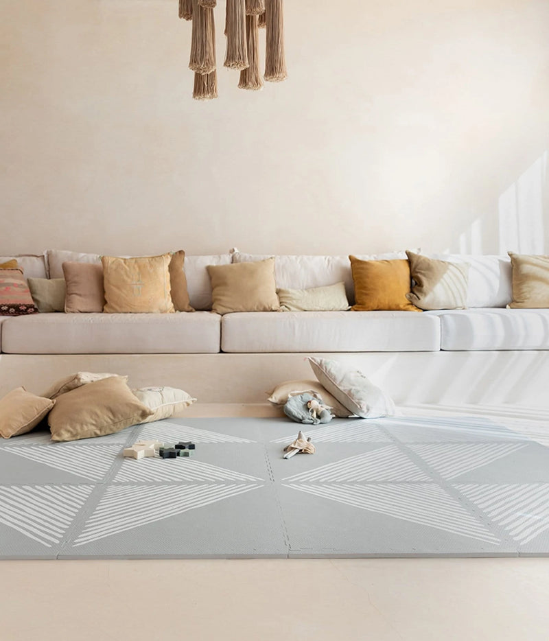 Floor Playmat, Sandy Lines - Stone