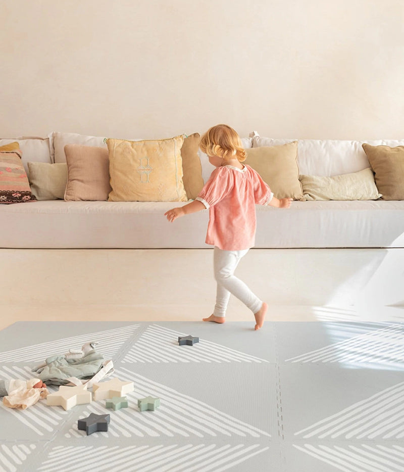 Floor Playmat, Sandy Lines - Stone