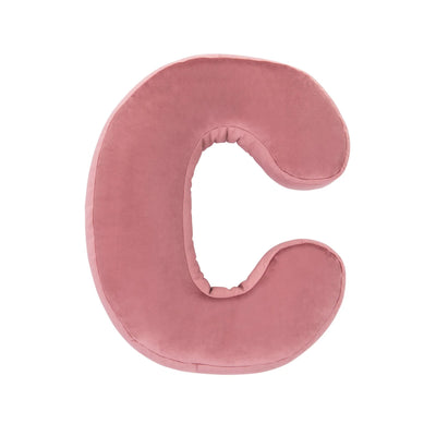 Betty's Home - Pillow Velour Letter C Rose - Swanky Boutique