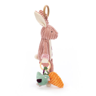 jellycat - pram activity toy cordy roy bunny - swanky boutique malta