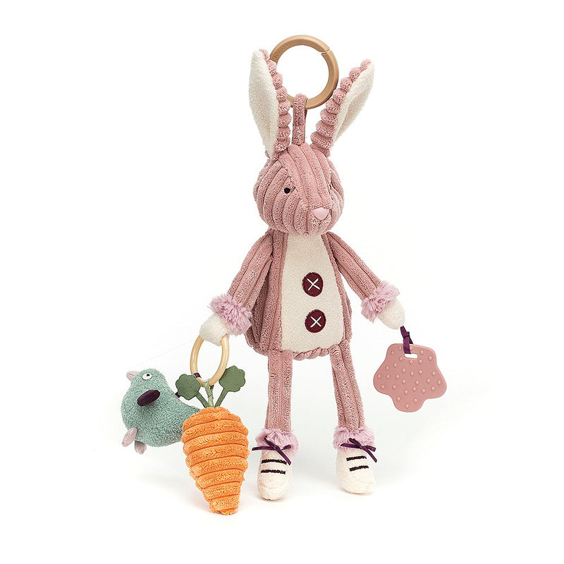 jellycat - pram activity toy cordy roy bunny - swanky boutique malta