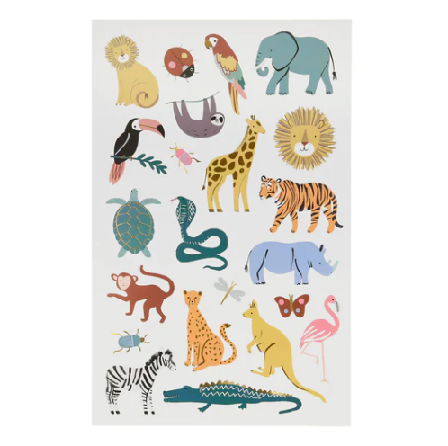 meri meri - tattoos 2 sheets large wild animals - swanky boutique malta