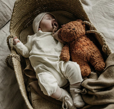 Humming Bear with Light & Cry Sensor - Cappuccino