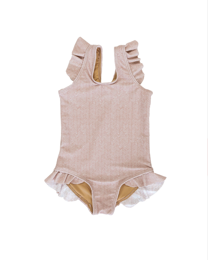 mrs ertha - Swimsuit with frills, Organic - Indy (UPF 50+) - swanky boutique malta