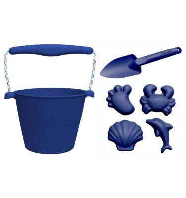 Beach Bucket, Foldable - Midnight Blue