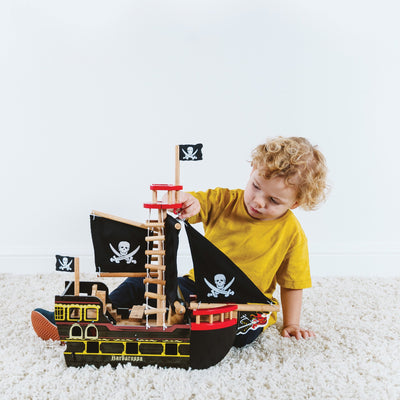 Le Toy Van - Pirate Ship Wooden Barbarossa - Swanky Boutique