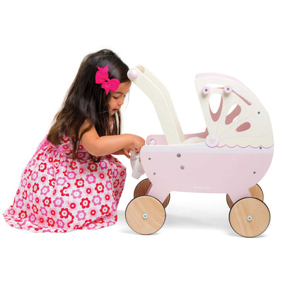 Le Toy Van - Dolls Pram Sweet Dreams Pink - Swanky Boutique