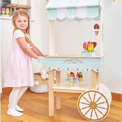 Le Toy Van - Ice Cream Trolley with movable wheels - Swanky Boutique
