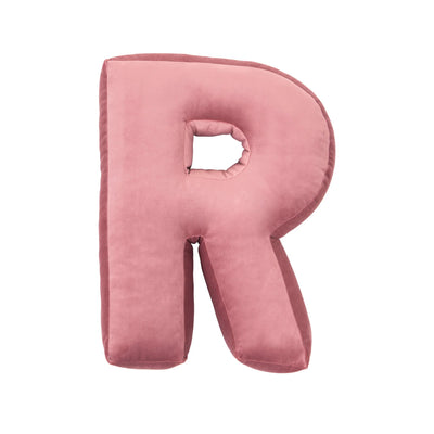 Betty's Home - Pillow Velour Letter R Rose - Swanky Boutique