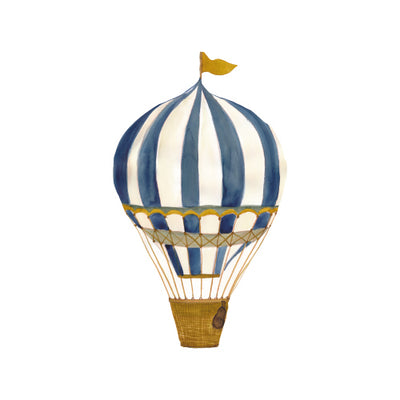 thats mine - Wall Sticker, Large - Retro Air Balloon Blue - swanky boutique malta