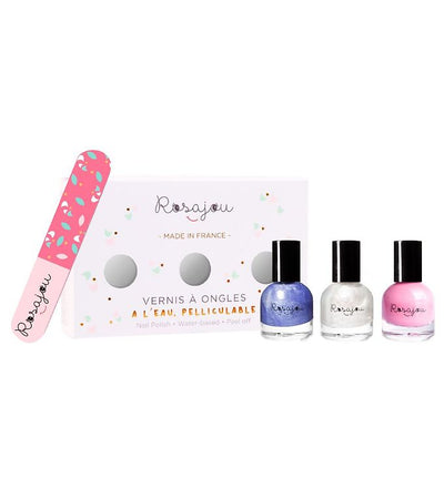 rosajou - Nail Polish Gift Set - Flamingo + Givré +Perle - swanky boutique malta