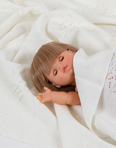 Doll, Minikane Girl with Blue Sleepy Eyes 34cm - Yze