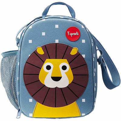 3 Sprouts - Lunch Bag with Shoulder Strap Thermal Blue Lion - Swanky Boutique