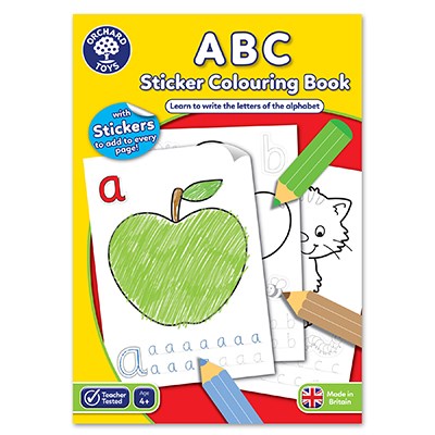 orchard toys - Sticker Colouring Book - ABC (4+ Years) - swanky boutique malta