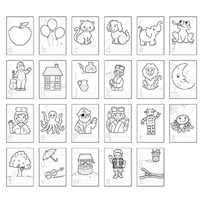 orchard toys - Sticker Colouring Book - ABC (4+ Years) - swanky boutique malta