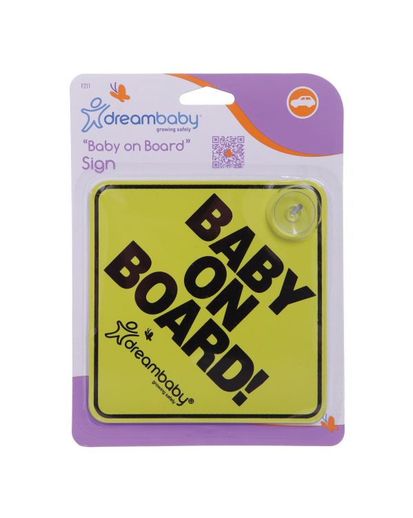 dreambaby - baby on board sign - swanky boutique malta