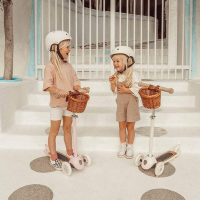 Scooter with front basket- White (3+ Years)