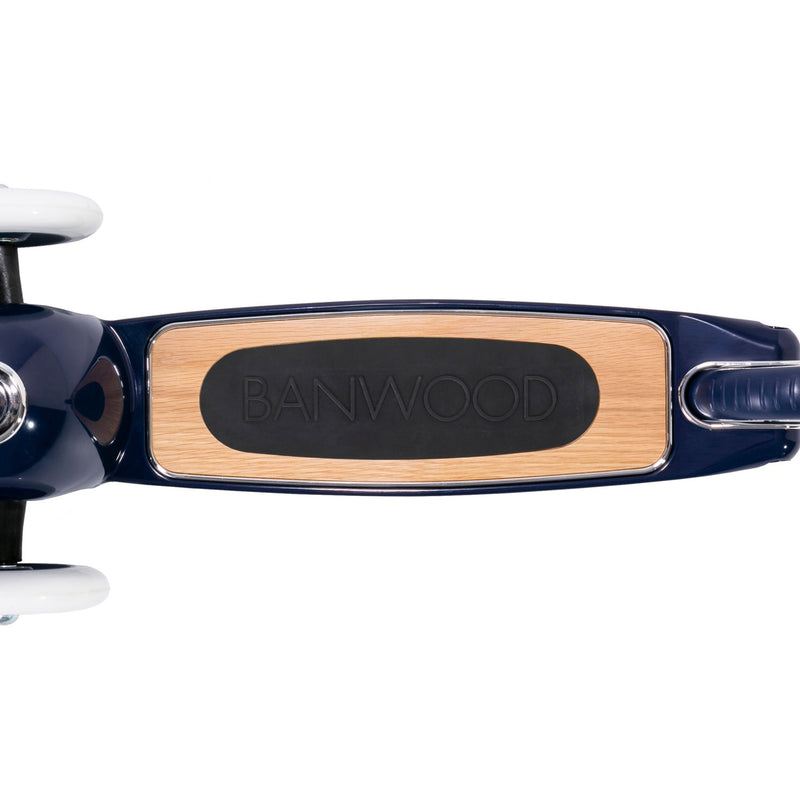 Banwood - Scooter with front basket Navy Blue (3+ Years) - Swanky Boutique