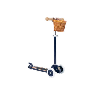Banwood - Scooter with front basket Navy Blue (3+ Years) - Swanky Boutique