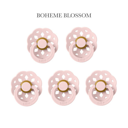 BIBS Pacifier, Boheme Size 2 (6+ months) - Blossom Pink Swanky Boutique