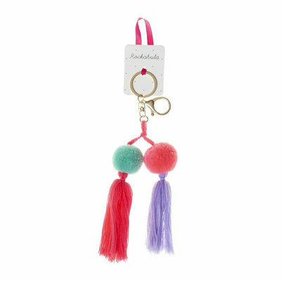 rockahula kids - Bag Accessories, Keychain - Pom Pom Charm, Bright - swanky boutique malta