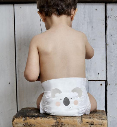 Kit & Kin - eco nappies, Size 5 Koala & Monkey – 11kg+ (28 pack) - swanky boutique malta