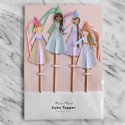 meri meri - cake toppers set of 4 magical princess - swanky boutique malta