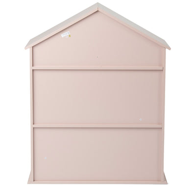 Bookshelf, House Shape - Light Pink