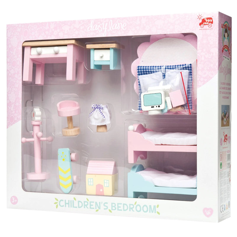 Le Toy Van - Dolls House Accessories 25 Pieces Daisylane Childrens Bedroom Furniture - Swanky Boutique