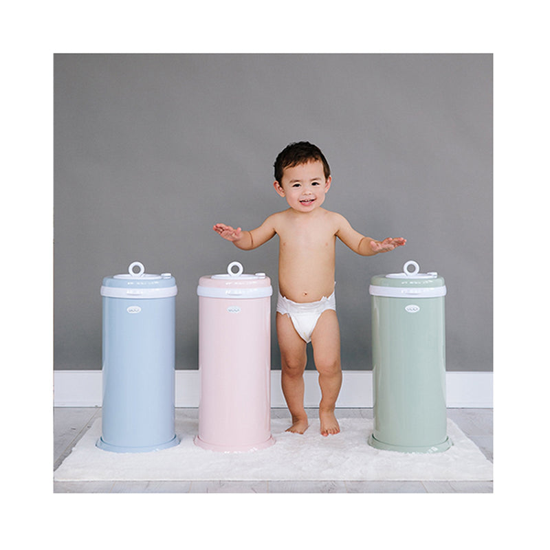 ubbi - Diaper Bin, Odor Control Steel - Cloudy Blue - swanky boutique malta