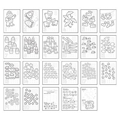 orchard toys - Sticker Colouring Book, Numbers 1-20 (4+ Years) - swanky boutique malta