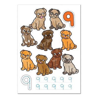 orchard toys - Sticker Colouring Book, Numbers 1-20 (4+ Years) - swanky boutique malta